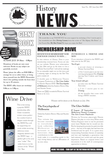 Front Cover of History News Issue 269