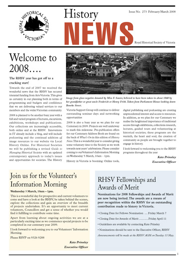 Front Cover of History News Issue 273